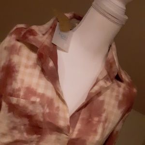 New with tags Tie-Dye long blouse by: Kori America